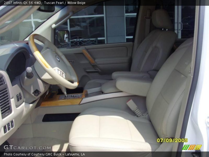 Tuscan Pearl / Willow Beige 2007 Infiniti QX 56 4WD