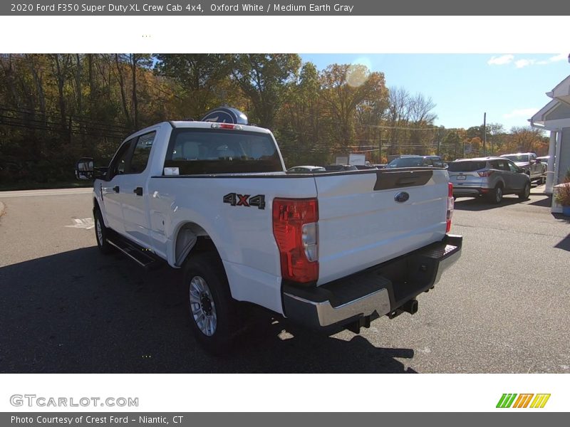 Oxford White / Medium Earth Gray 2020 Ford F350 Super Duty XL Crew Cab 4x4