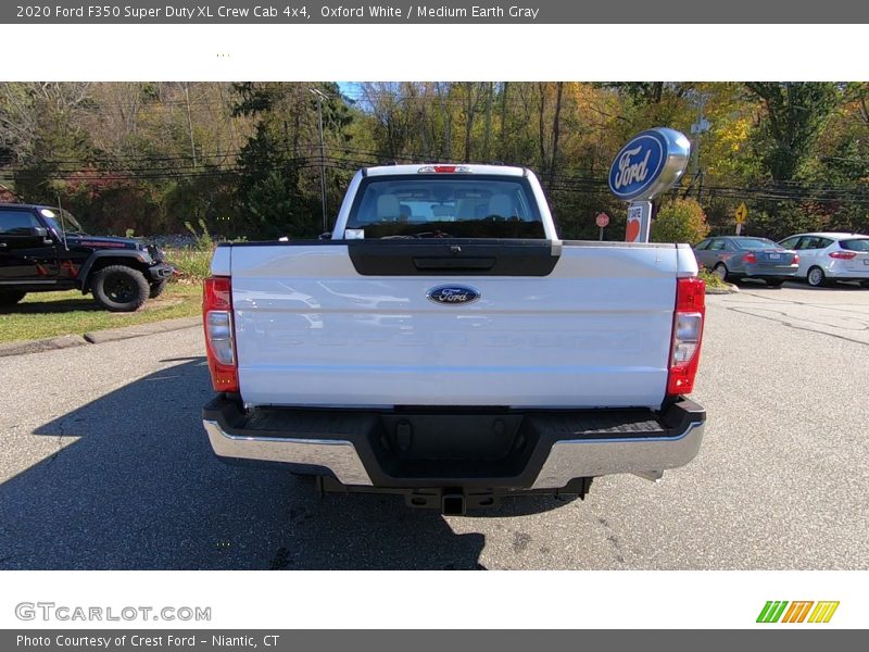 Oxford White / Medium Earth Gray 2020 Ford F350 Super Duty XL Crew Cab 4x4