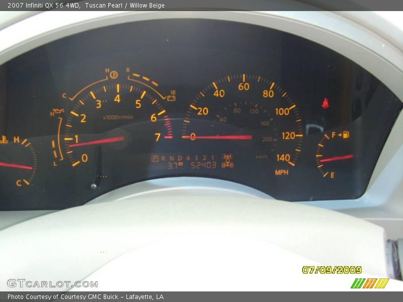 Tuscan Pearl / Willow Beige 2007 Infiniti QX 56 4WD