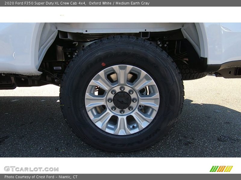 Oxford White / Medium Earth Gray 2020 Ford F350 Super Duty XL Crew Cab 4x4