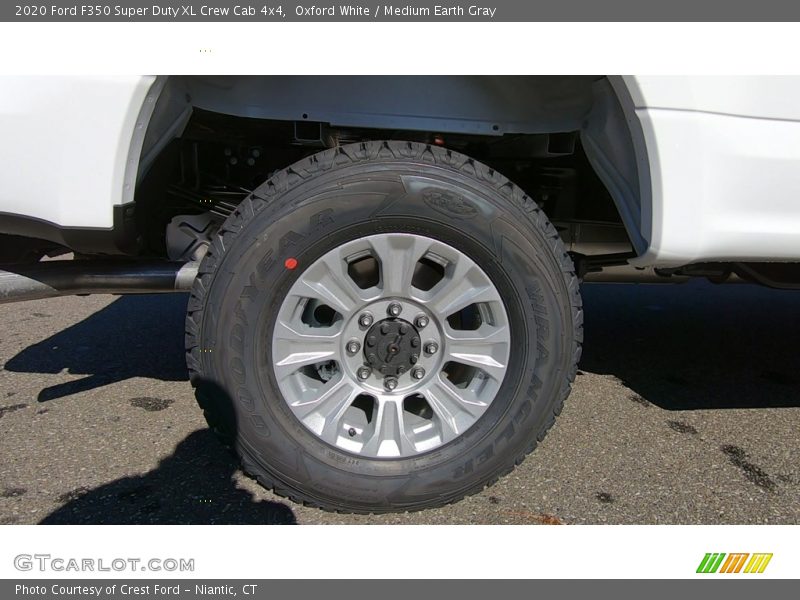 Oxford White / Medium Earth Gray 2020 Ford F350 Super Duty XL Crew Cab 4x4