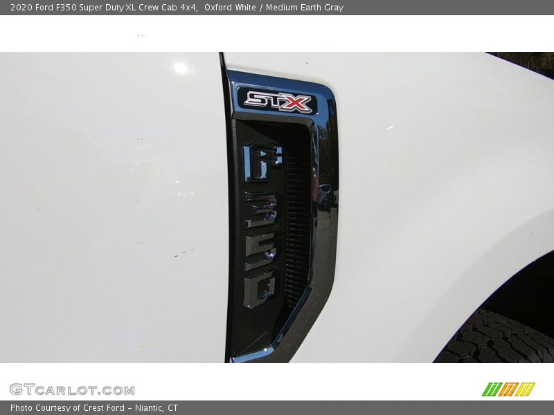Oxford White / Medium Earth Gray 2020 Ford F350 Super Duty XL Crew Cab 4x4
