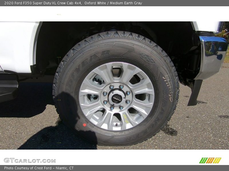 Oxford White / Medium Earth Gray 2020 Ford F350 Super Duty XL Crew Cab 4x4