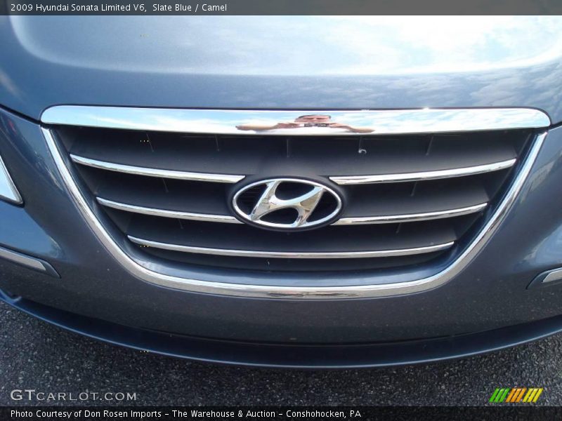 Slate Blue / Camel 2009 Hyundai Sonata Limited V6