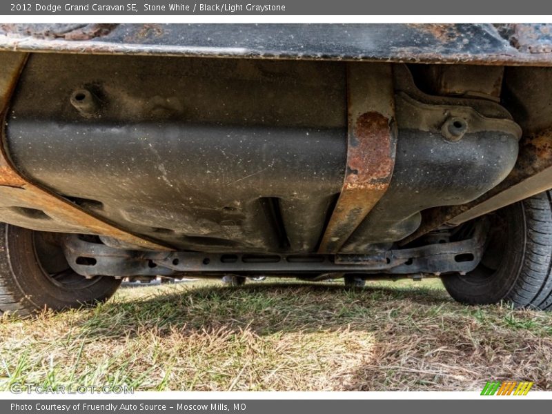 Stone White / Black/Light Graystone 2012 Dodge Grand Caravan SE