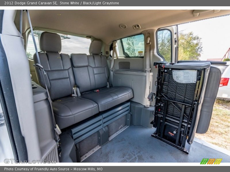 Stone White / Black/Light Graystone 2012 Dodge Grand Caravan SE