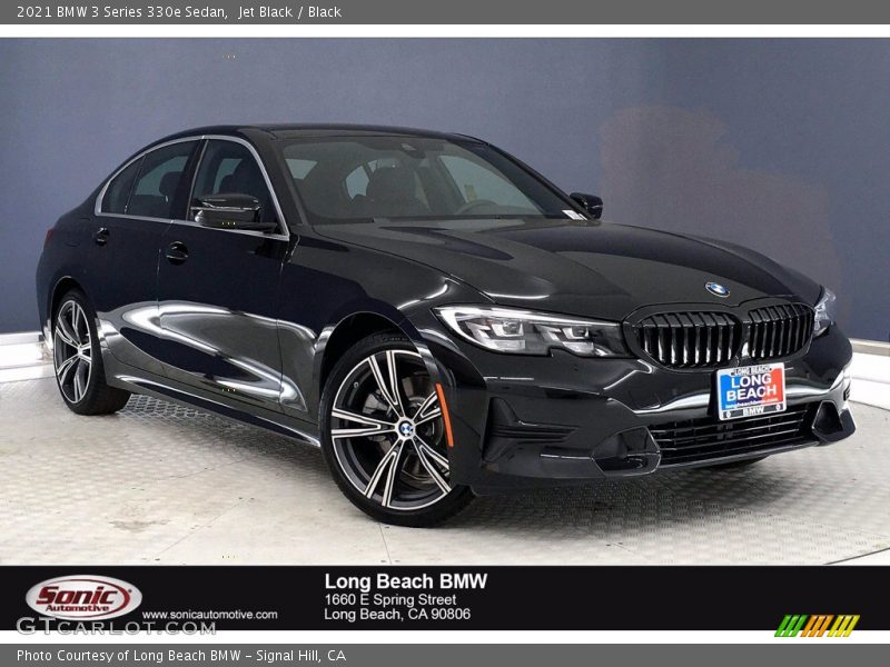 Jet Black / Black 2021 BMW 3 Series 330e Sedan