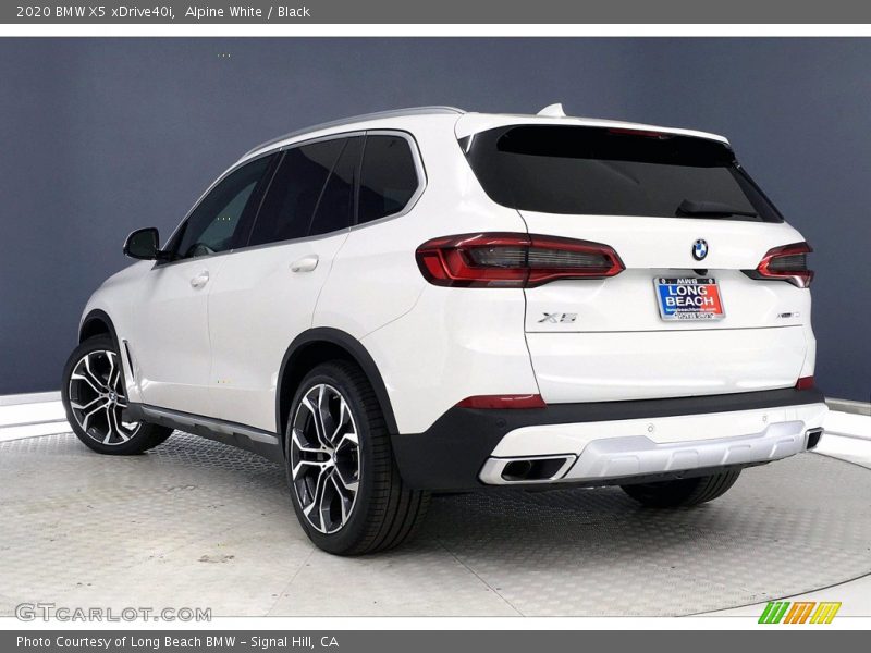 Alpine White / Black 2020 BMW X5 xDrive40i