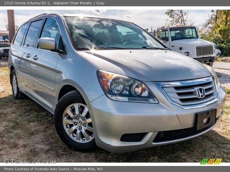 Alabaster Silver Metallic / Gray 2010 Honda Odyssey EX-L
