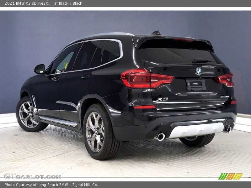 Jet Black / Black 2021 BMW X3 sDrive30i