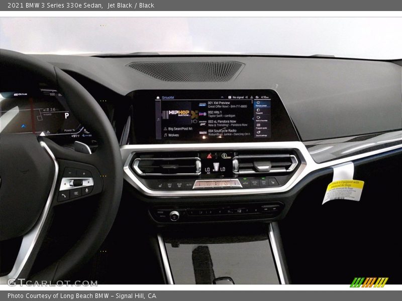Controls of 2021 3 Series 330e Sedan
