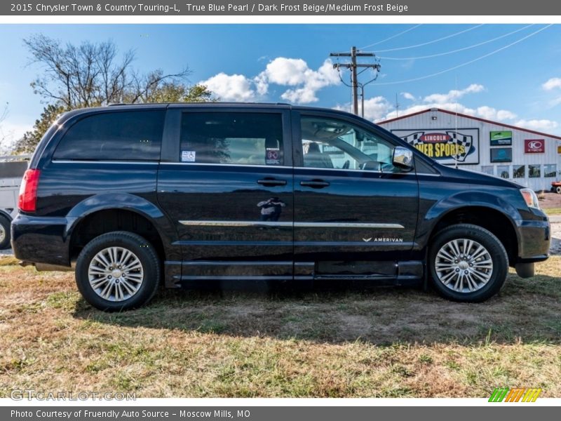 True Blue Pearl / Dark Frost Beige/Medium Frost Beige 2015 Chrysler Town & Country Touring-L
