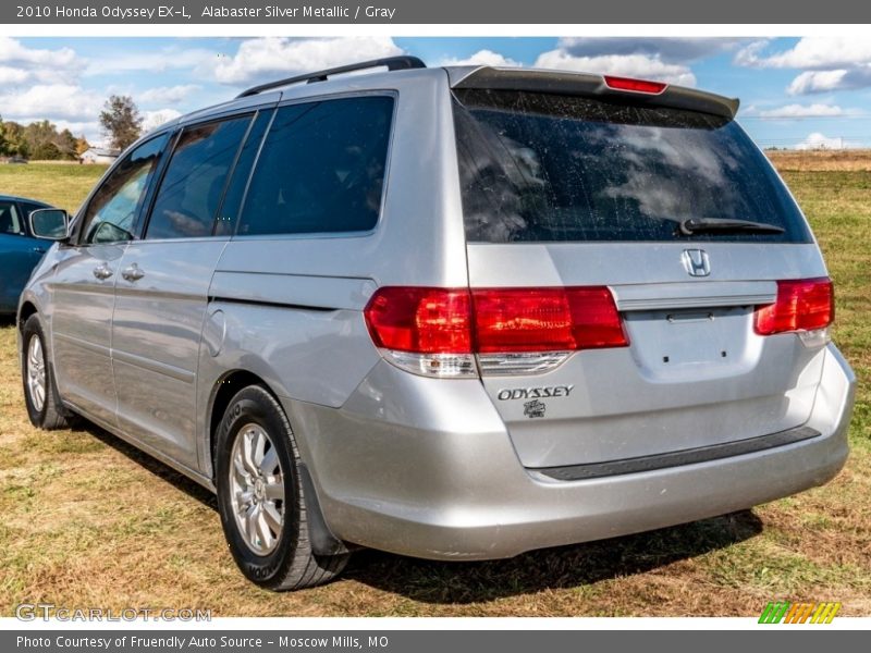 Alabaster Silver Metallic / Gray 2010 Honda Odyssey EX-L
