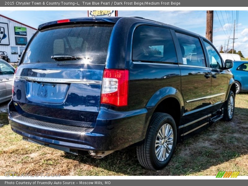 True Blue Pearl / Dark Frost Beige/Medium Frost Beige 2015 Chrysler Town & Country Touring-L