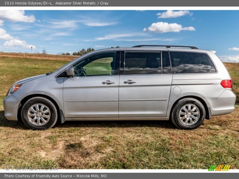 Alabaster Silver Metallic / Gray 2010 Honda Odyssey EX-L
