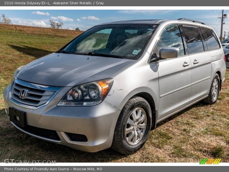 Alabaster Silver Metallic / Gray 2010 Honda Odyssey EX-L