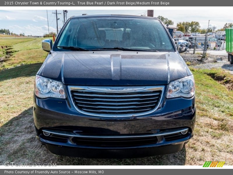 True Blue Pearl / Dark Frost Beige/Medium Frost Beige 2015 Chrysler Town & Country Touring-L
