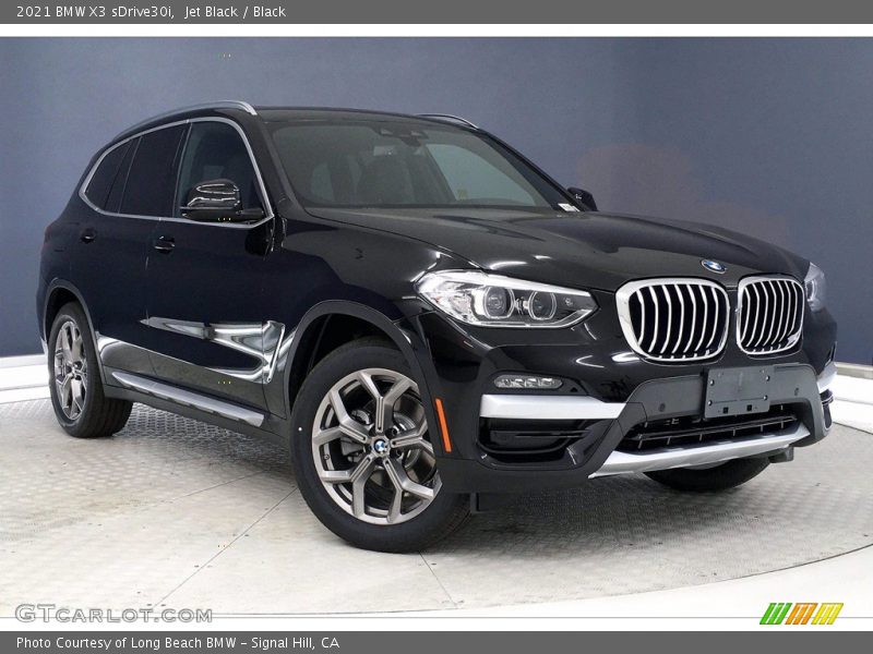 Jet Black / Black 2021 BMW X3 sDrive30i
