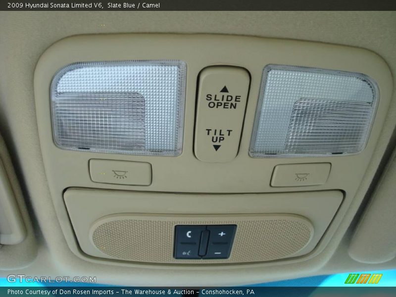 Slate Blue / Camel 2009 Hyundai Sonata Limited V6