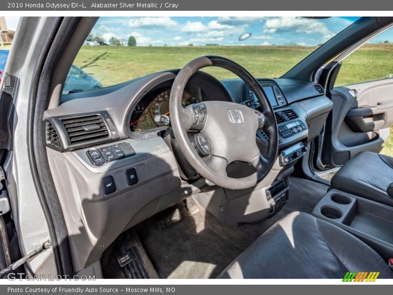Alabaster Silver Metallic / Gray 2010 Honda Odyssey EX-L