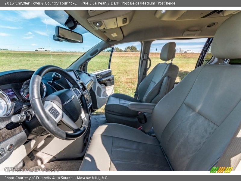 True Blue Pearl / Dark Frost Beige/Medium Frost Beige 2015 Chrysler Town & Country Touring-L