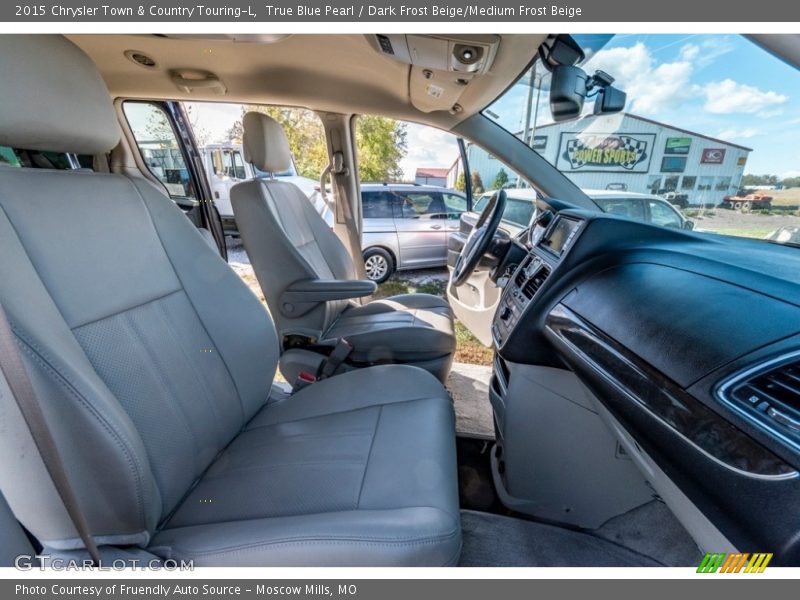True Blue Pearl / Dark Frost Beige/Medium Frost Beige 2015 Chrysler Town & Country Touring-L