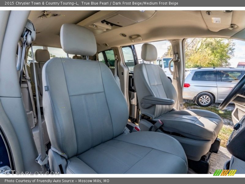 True Blue Pearl / Dark Frost Beige/Medium Frost Beige 2015 Chrysler Town & Country Touring-L