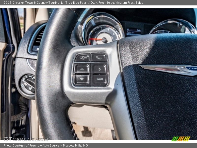 True Blue Pearl / Dark Frost Beige/Medium Frost Beige 2015 Chrysler Town & Country Touring-L