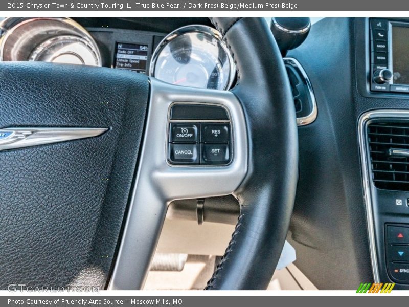 True Blue Pearl / Dark Frost Beige/Medium Frost Beige 2015 Chrysler Town & Country Touring-L