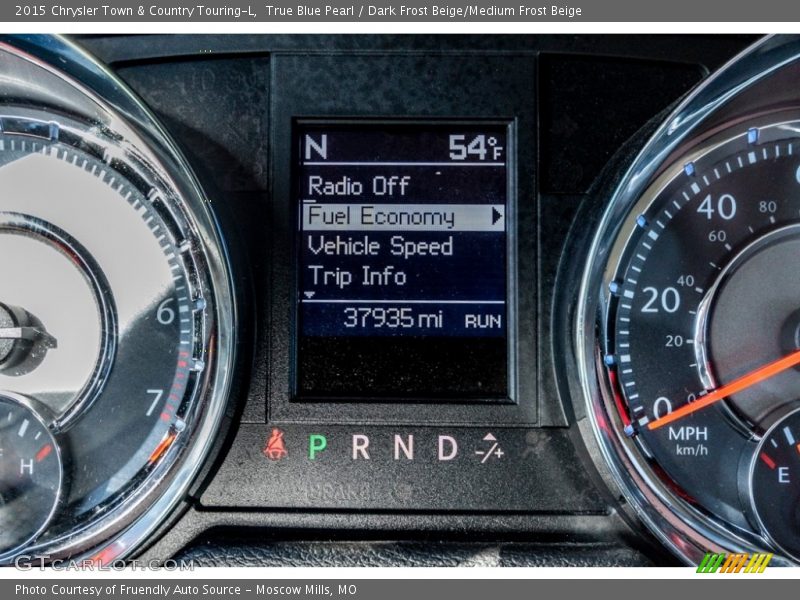 True Blue Pearl / Dark Frost Beige/Medium Frost Beige 2015 Chrysler Town & Country Touring-L