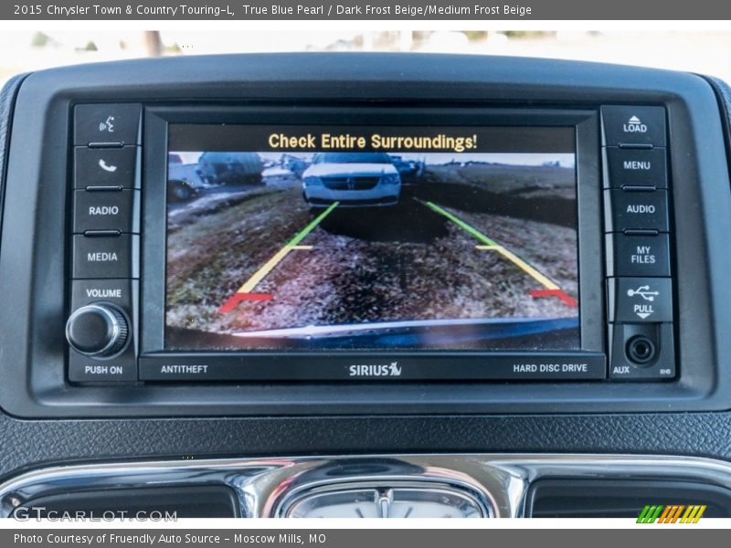 True Blue Pearl / Dark Frost Beige/Medium Frost Beige 2015 Chrysler Town & Country Touring-L