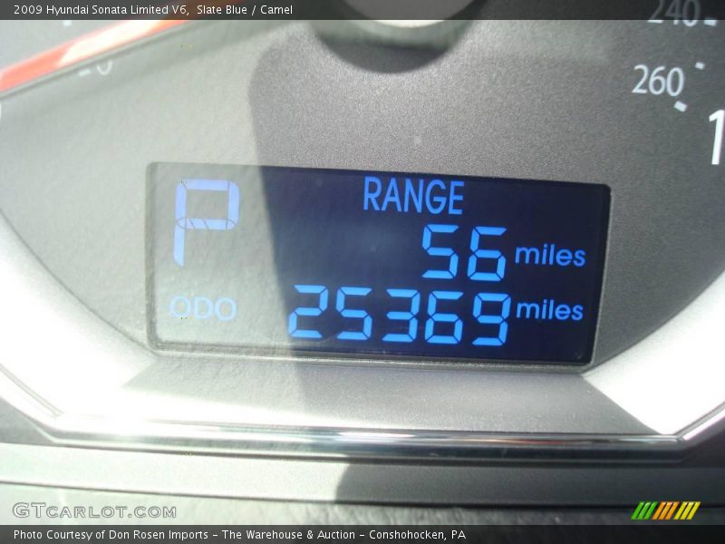 Slate Blue / Camel 2009 Hyundai Sonata Limited V6