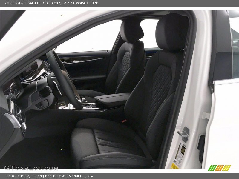 Front Seat of 2021 5 Series 530e Sedan