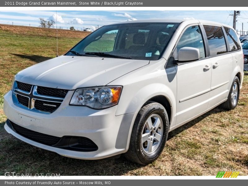 Stone White / Black/Light Graystone 2011 Dodge Grand Caravan Mainstreet