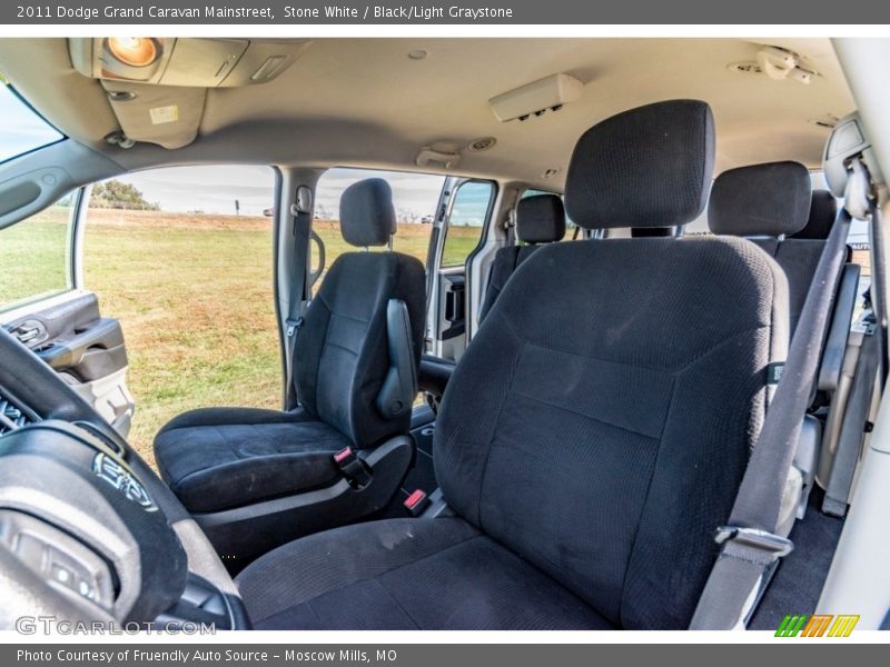 Stone White / Black/Light Graystone 2011 Dodge Grand Caravan Mainstreet