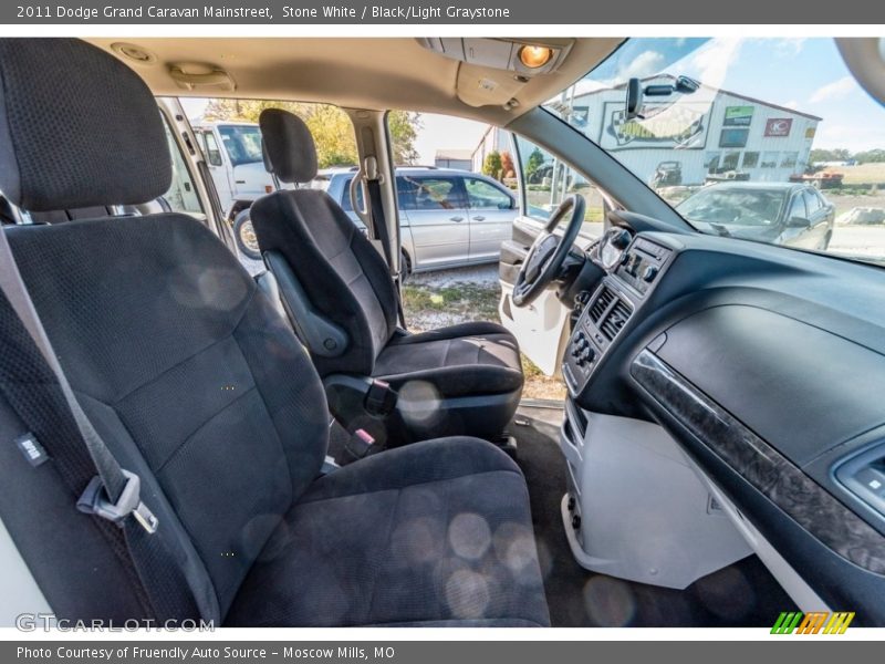 Stone White / Black/Light Graystone 2011 Dodge Grand Caravan Mainstreet