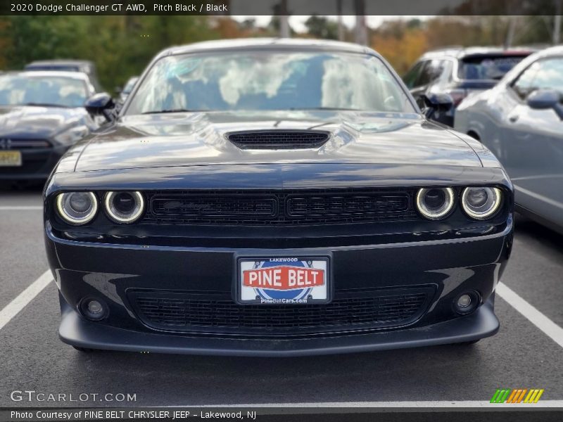 Pitch Black / Black 2020 Dodge Challenger GT AWD