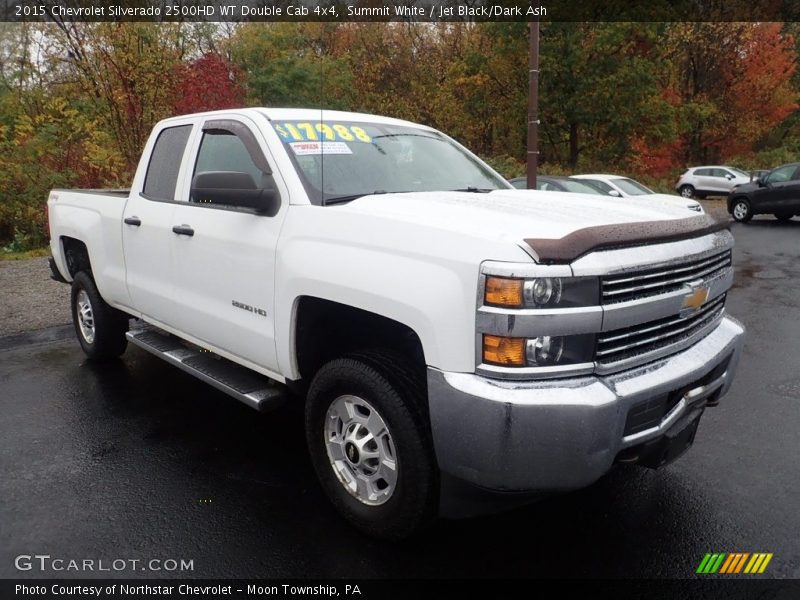 Summit White / Jet Black/Dark Ash 2015 Chevrolet Silverado 2500HD WT Double Cab 4x4