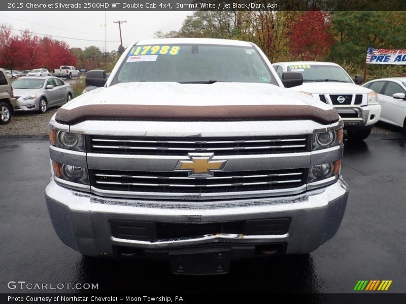 Summit White / Jet Black/Dark Ash 2015 Chevrolet Silverado 2500HD WT Double Cab 4x4
