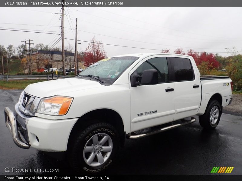 Glacier White / Charcoal 2013 Nissan Titan Pro-4X Crew Cab 4x4