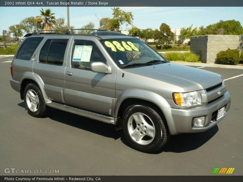 Tuscan Beige Metallic / Stone Beige 2001 Infiniti QX4 4x4