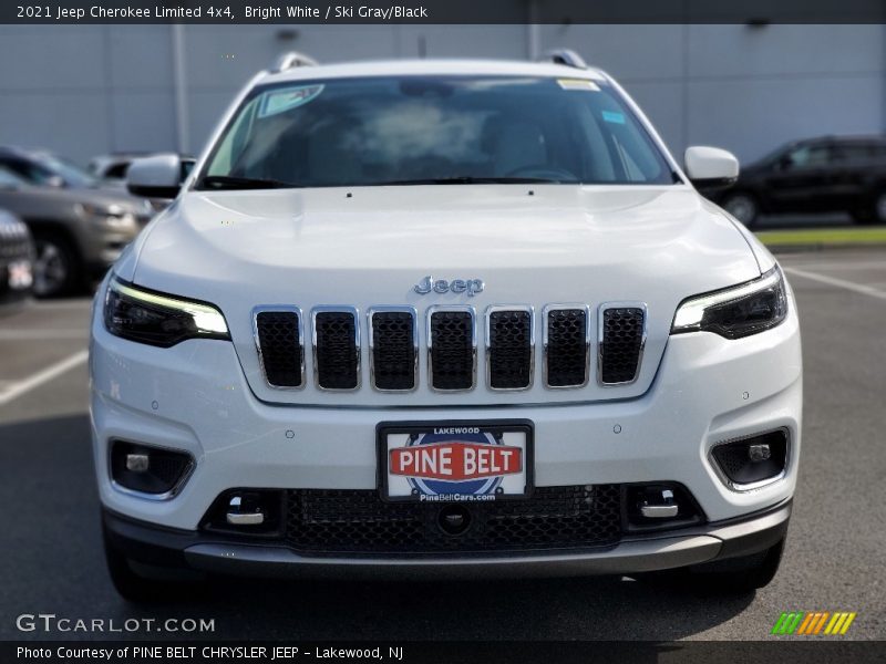 Bright White / Ski Gray/Black 2021 Jeep Cherokee Limited 4x4
