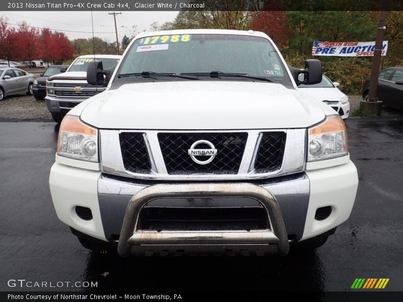 Glacier White / Charcoal 2013 Nissan Titan Pro-4X Crew Cab 4x4