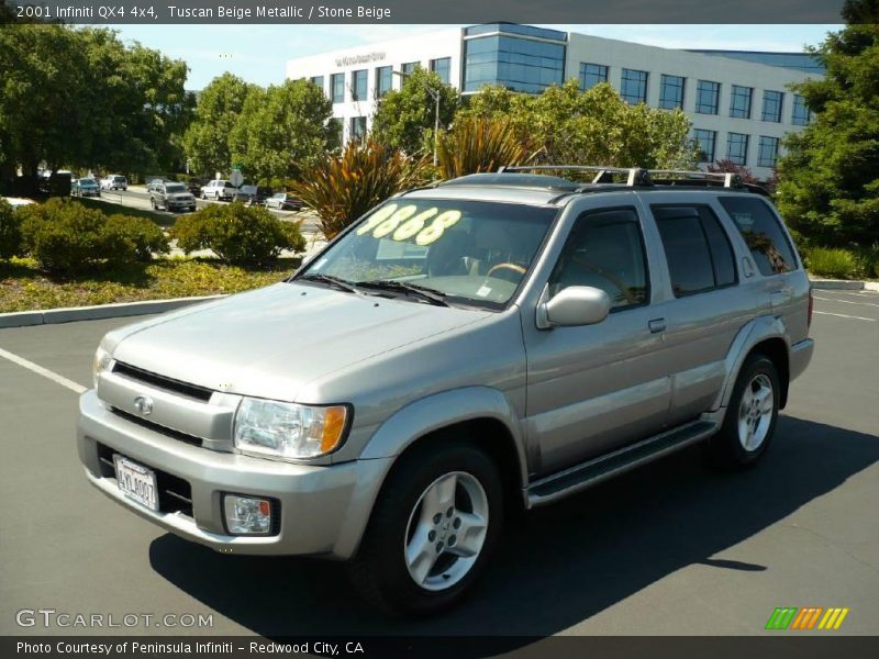 Tuscan Beige Metallic / Stone Beige 2001 Infiniti QX4 4x4