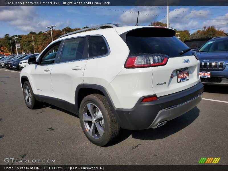 Bright White / Ski Gray/Black 2021 Jeep Cherokee Limited 4x4