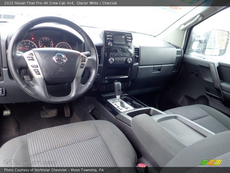 Glacier White / Charcoal 2013 Nissan Titan Pro-4X Crew Cab 4x4