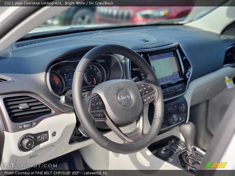 Bright White / Ski Gray/Black 2021 Jeep Cherokee Limited 4x4