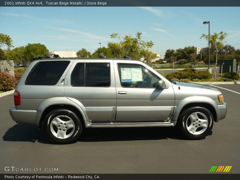 Tuscan Beige Metallic / Stone Beige 2001 Infiniti QX4 4x4