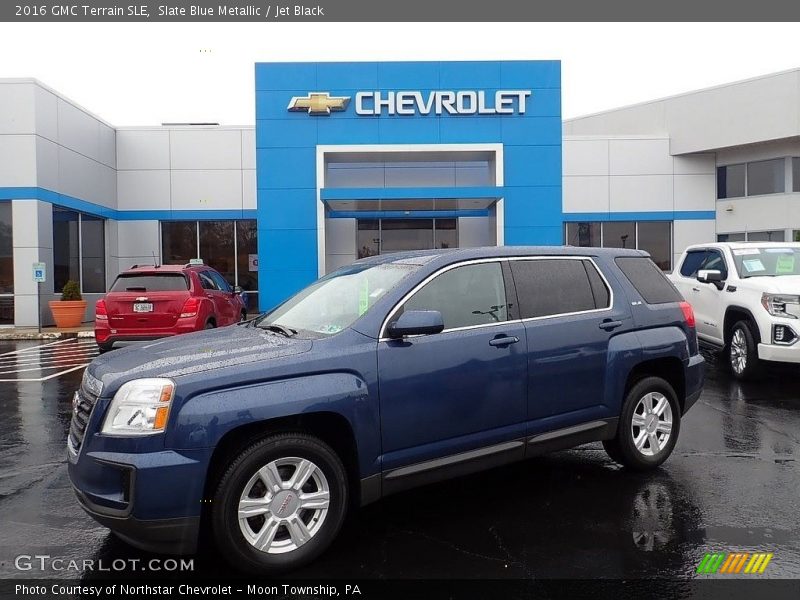 Slate Blue Metallic / Jet Black 2016 GMC Terrain SLE